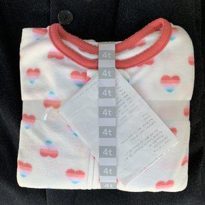 new with tags girls heart pjs